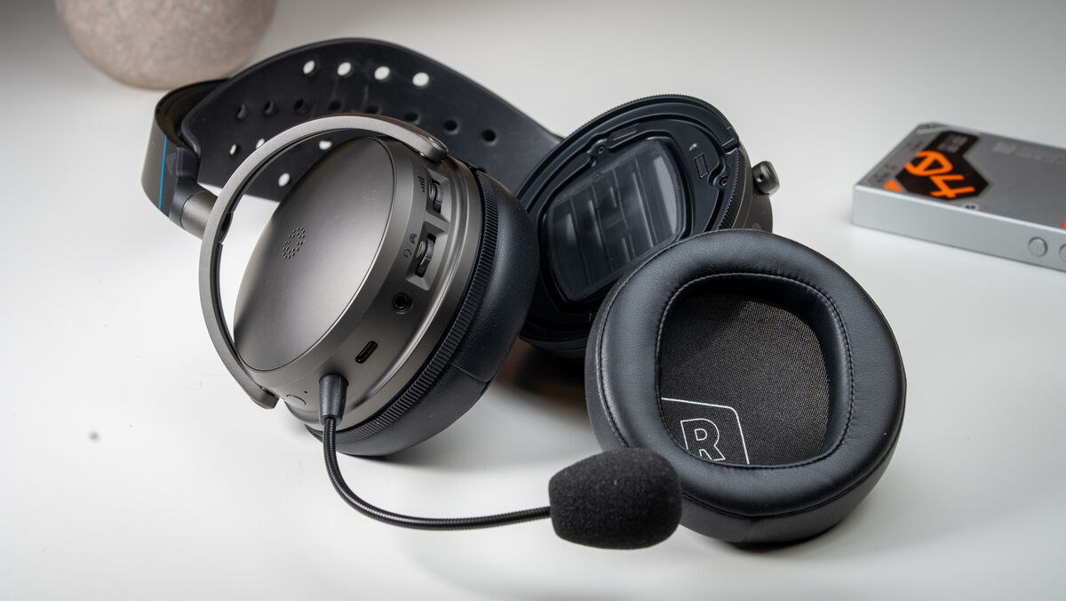 Soft, padded, and removable ear cushions provide a comfortable over-ear fit on the Audeze Maxwell 2. Picture: Noel Campion.