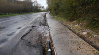 'Disgraceful': Some Cork roads still not repaired after Storm Babet 