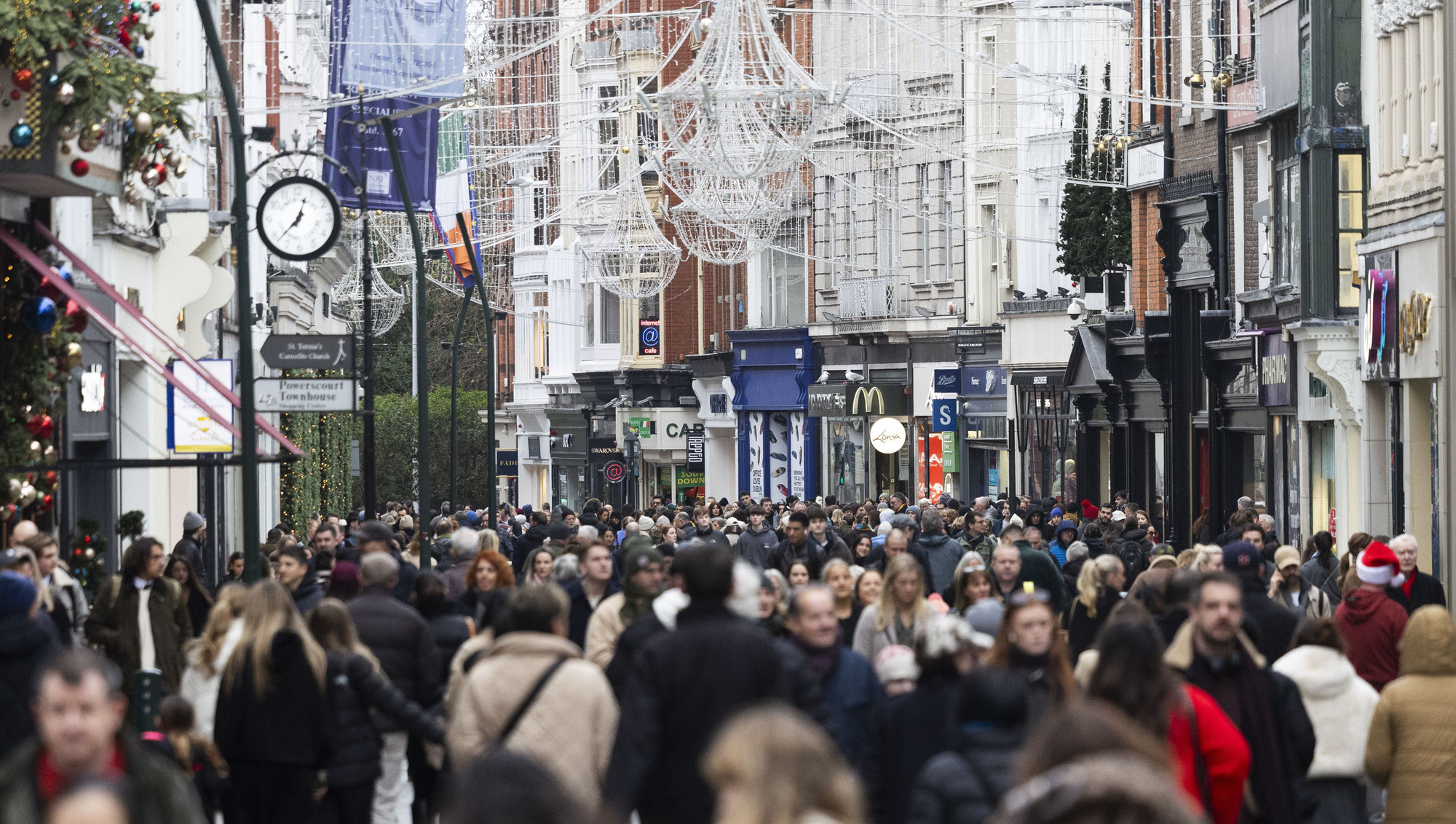Spending data shows that retail expenditure in Dublin increased by 2.5% quarter-on-quarter and 7.9% year-on-year. File picture: Sam Boal/Collins