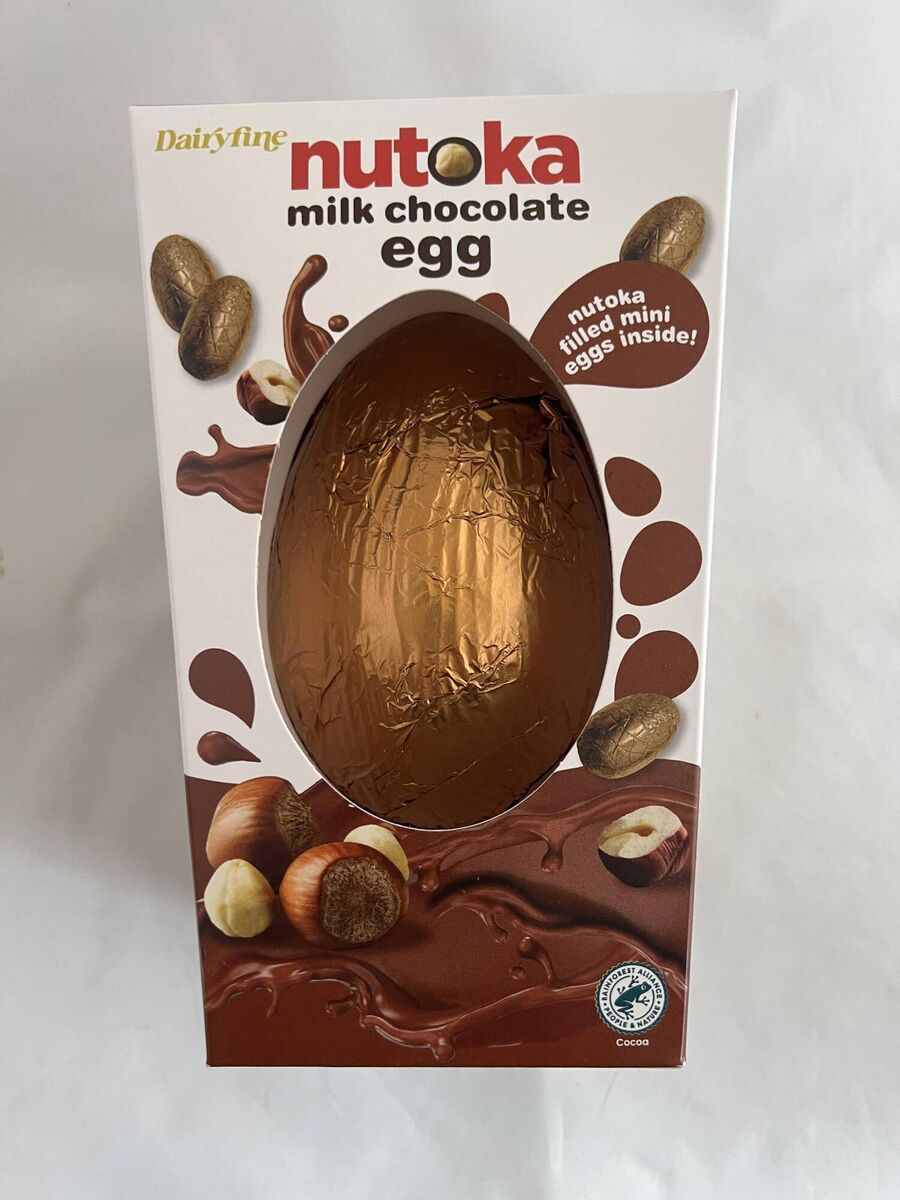 Dairyfine Nutoka milk chocolate egg