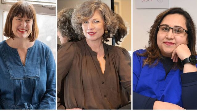 <p>Deirdre Mortell, Sonya Lennon and Dr Manizha Khan on International Women's Day</p>