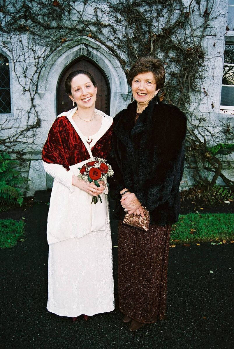Dr Sarah Fitzgibbon and mother Barbara in 2003. 