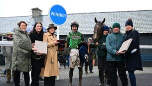 <p>GAME OF CHANCE: C'est Ta Chance and Paul Townend won the (Grade 3) Pierce Molony Memorial Novice Steeplechase. Pic: Healy Racing</p>