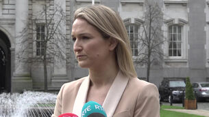 <p>Helen McEntee repeatedly declined to answer whether she believed the US and Israeli attacks on Iran had breached international law.</p>