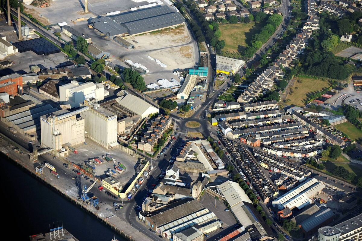 An aerial photograph of Victoria Road, taken in 2013, when the R&amp;H grain silos were still part of the skyline Picture: Denis Scannell