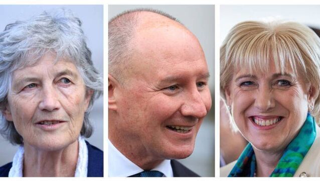 <p>The three candidates on the ballot in Ireland's 2025 presidential election: Catherine Connolly, who was elected in a landslide, Jim Gavin, and Heather Humphreys. File picture</p>