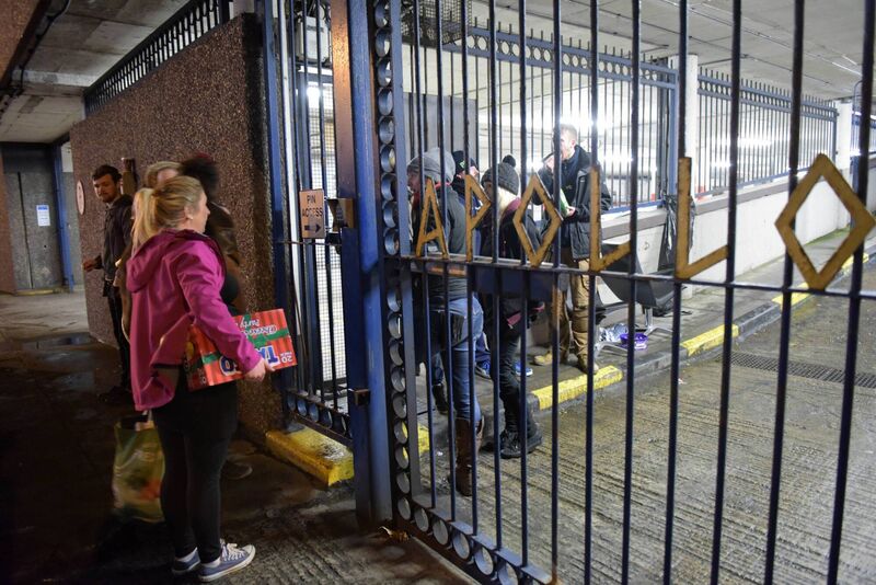 A donation being given by the public to the Home Sweet Home protesters. The campaign at Apollo House felt radical, like a moment in time that would be referenced in years to come. File picture: Bryan Meade