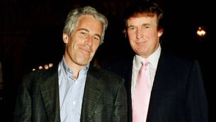 <p>Jeffrey Epstein (left) and Donald Trump in 1997. Picture: Davidoff Studios/Getty Images</p>