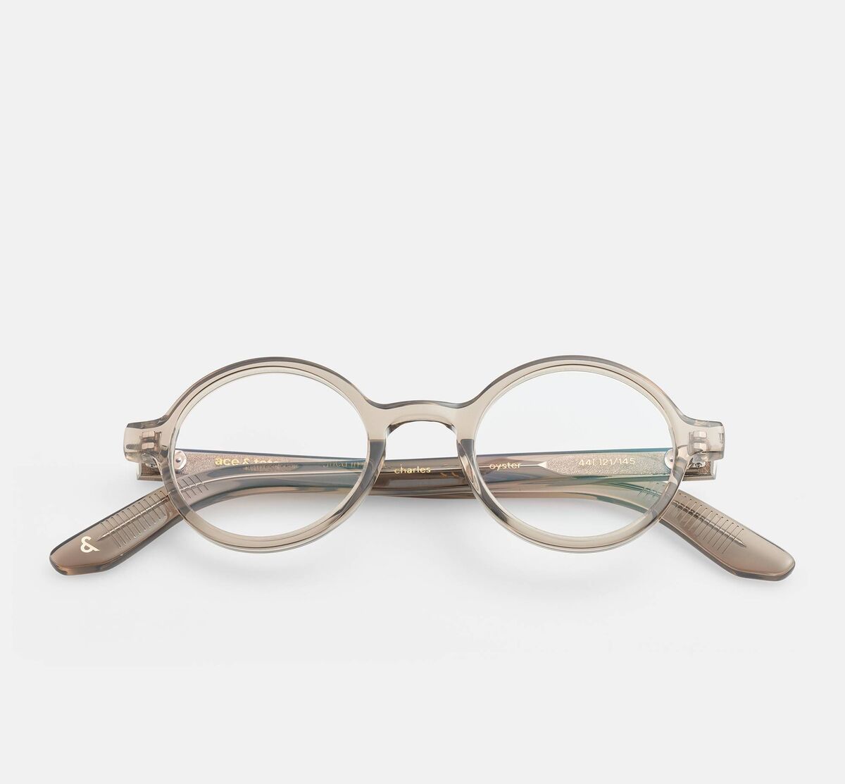 ‘Charles’ round acetate glasses, Ace &amp; Tate, €145 incl. prescription lenses.
