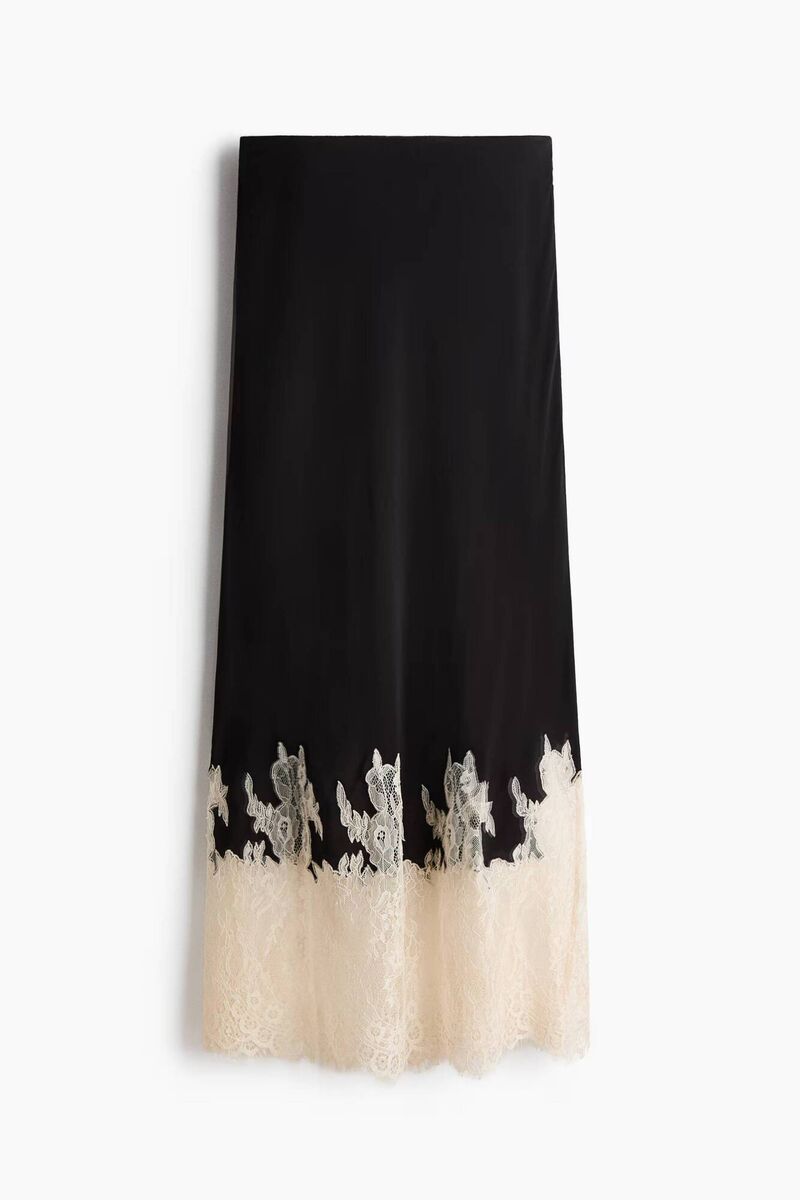 LACE TRIMMED SKIRT, H&amp;M, €34.99