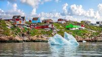 Iceberg floating in front of Ilulissat, Greenland