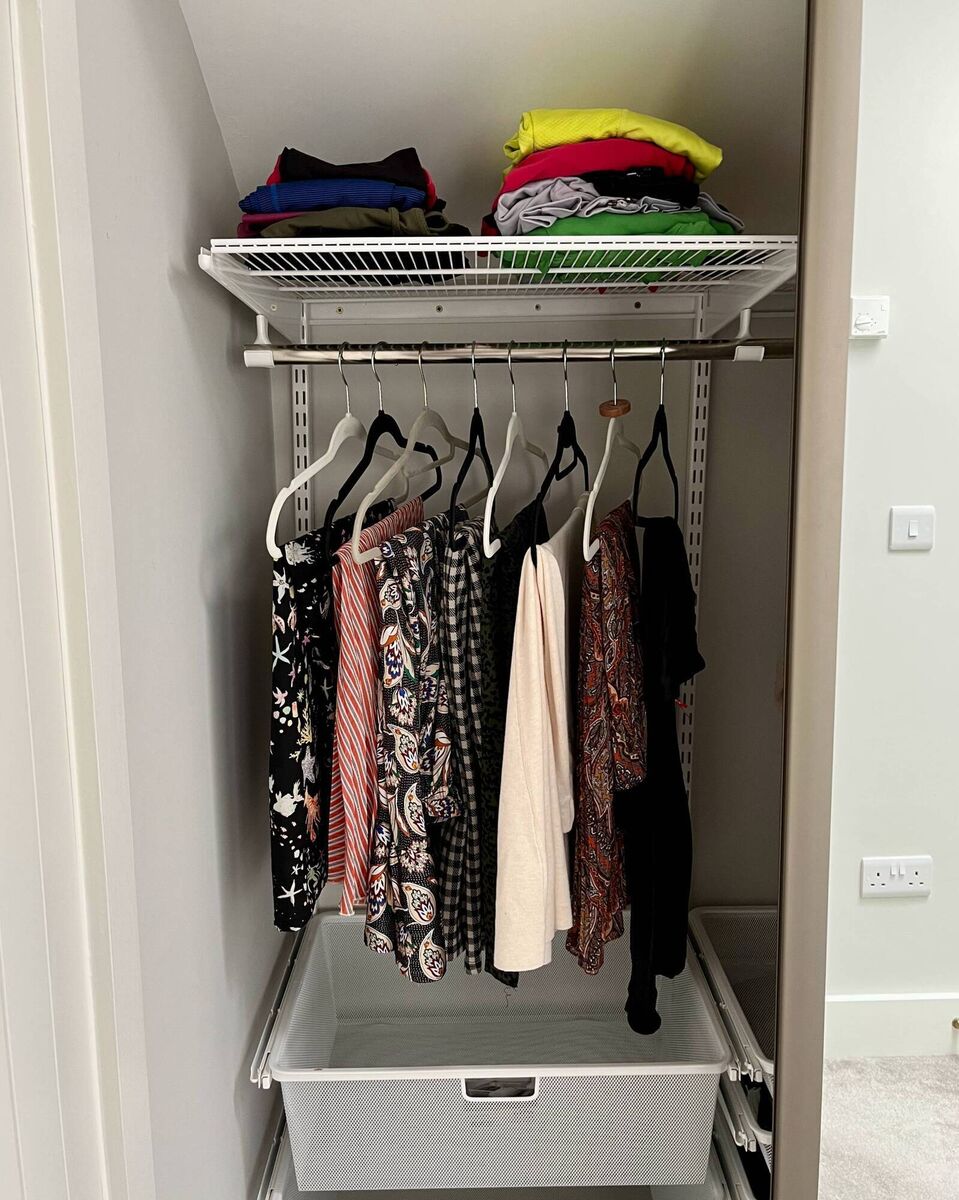 Flexible modular wardrobes like the Elfa system are perfect for temporary upgrades.