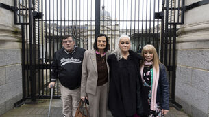 <p>Survivors of Industrial and Reformatory schools Maurice Patton O'Connell, Mary Dunleavy Greene, Mary Donovan, and Marian Moriarty Owen, ahead of a meeting with the Taoiseach. Picture: Sam Boal/Collins Photos </p>