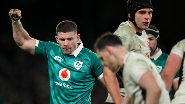 <p>BIG WIN: Nick Timoney celebrates winning a penalty. Pic: Brendan Moran/Sportsfile.</p>