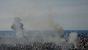 Israeli air strikes have hit Dahiyeh, Beirut’s southern suburbs (AP)