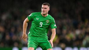 <p>Evan Ferguson will miss Ireland's World Cup play-off against Cezechia later this month. Pic: Stephen McCarthy/Sportsfile</p>