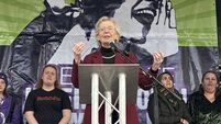 Mary Robinson condemns US ‘attacks on truth’ during women’s day rally