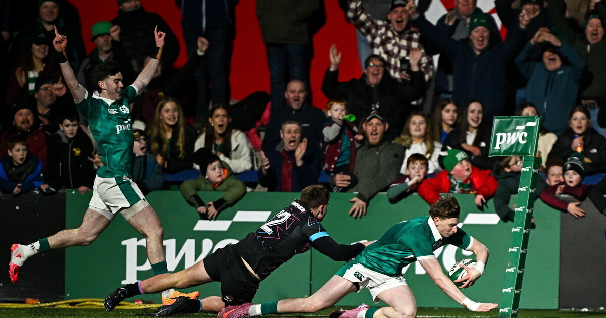 Ireland U20s set up Triple Crown tilt with turnaround win over Wales