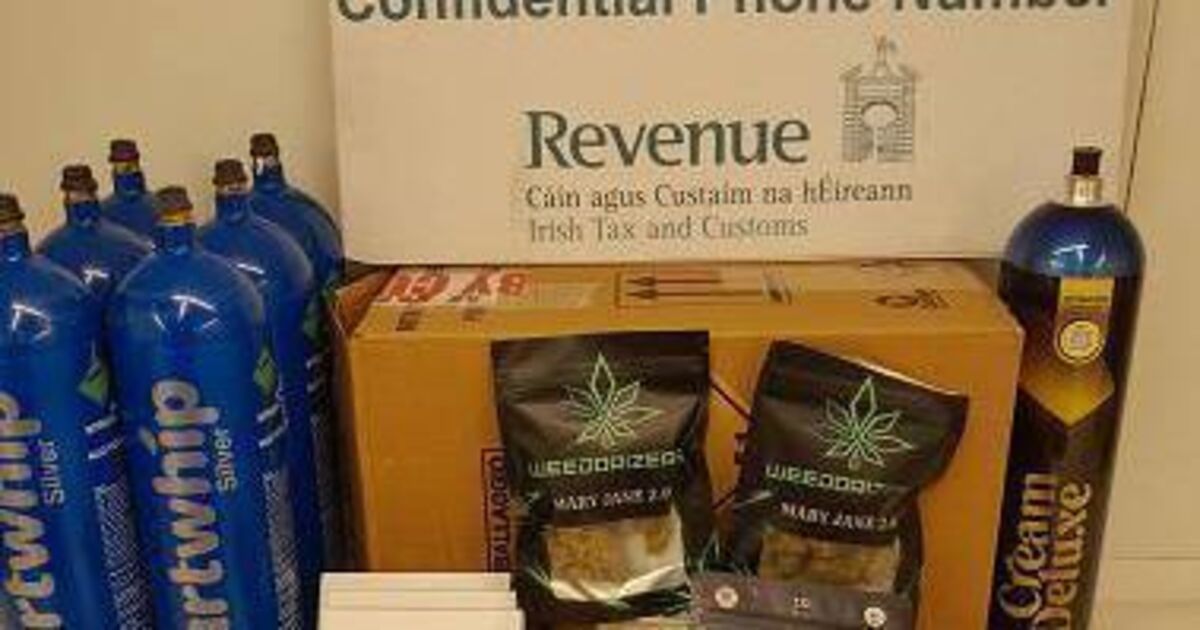 Revenue spent &euro;2.7m destroying seized nitrous oxide, alcohol, and tobacco
