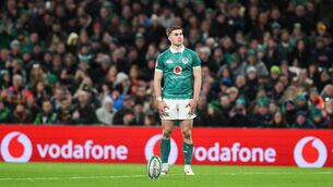 <p>STUDY: 'I watch him mumbling at himself after those misses off the tee Friday and I am really hoping he agonising and working it out via a coherent thought process,' says Ronan O'Gara of Ireland out-half Jack Crowley. Pic: Brendan Moran/Sportsfile</p>