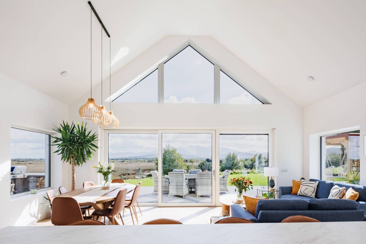 The open-plan living space.