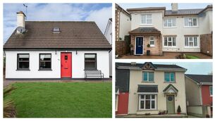 <p>Left: 62 Primrose Hill, Tower, Model Village; Top right: 27 Coolkellure Rise, Lehenaghmore, County Cork; Lower right: 63 The Orchards, Kinsale, County Cork</p>