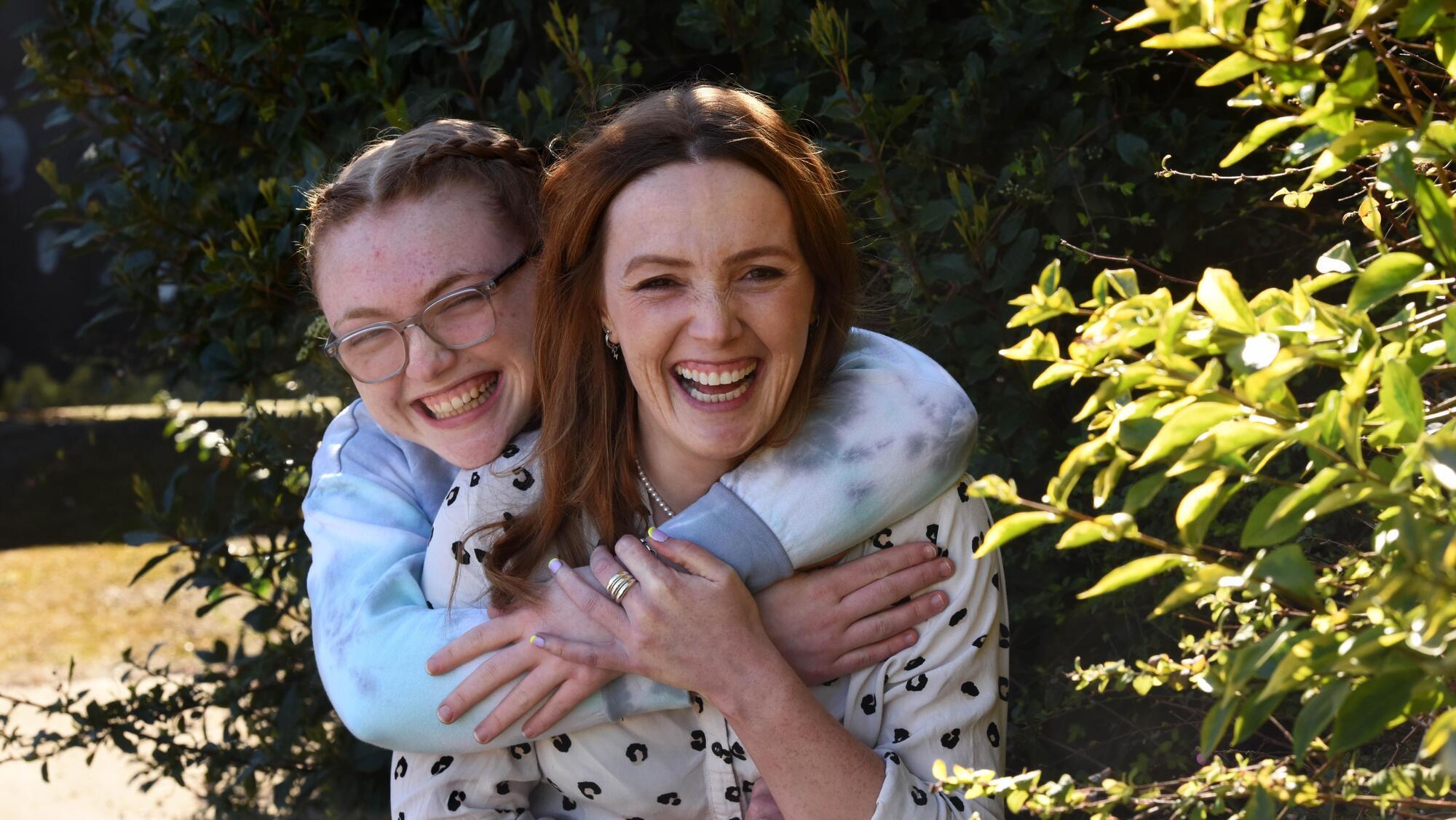 Comedian Emma Doran and her daughter Ella: 'Ella saw everything. She was at my college graduation, she remembers me starting in comedy.' Picture: Moya Nolan