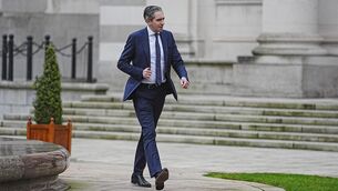 <p>Tanaiste and Finance Minister Simon Harris at Government Buildings. While Ireland is exposed to energy price shocks, the continued surge in corporation taxes means the Government has a war chest to dampen the effects. Picture: Brian Lawless/PA</p>