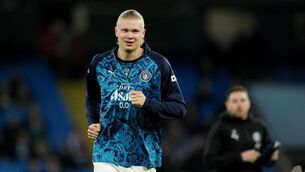 <p>ON THE MEND: Manchester City’s Erling Haaland could feature at Real Madrid (Martin Rickett/PA)</p>