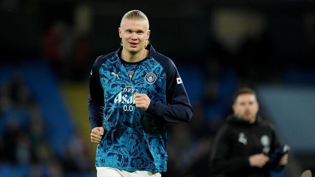 <p>ON THE MEND: Manchester City’s Erling Haaland could feature at Real Madrid (Martin Rickett/PA)</p>