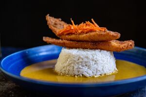 Megrim Katsu curry