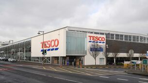 <p>Tesco, with 24.2% of the market, is inching closer to Dunnes as Ireland's most popular supermarket chain.  File picture</p>