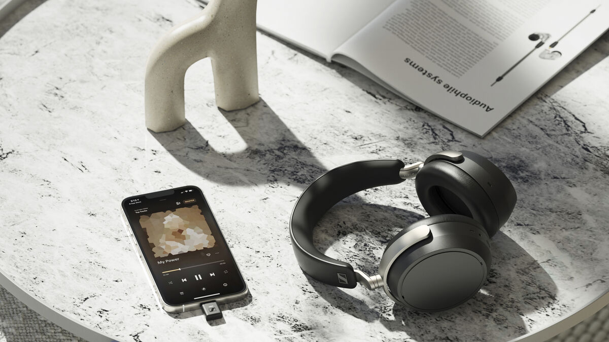 Soft leatherette ear cushions help the Sennheiser HDB 630 remain comfortable during long listening sessions. Picture: Sennheiser.