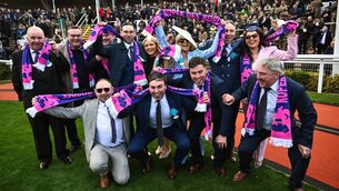 <p>CJ McCarthy on Kopek Des Bordes winning the Michael O'Sullivan Supreme Novices Hurdle at Cheltenham in 2025: "To be from Cork and to win a race named after a Cork man, to win it, there were a lot of emotions." Pic: David Fitzgerald/Sportsfile</p>