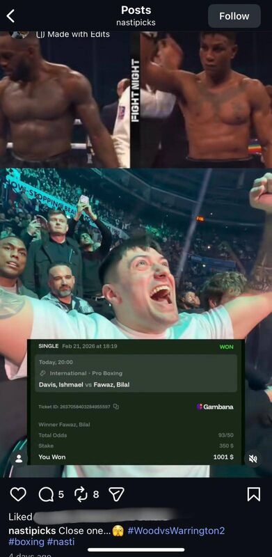 Influencer Jonathan Finlay advertising unlicensed gambling company Gambana, without disclosing his affiliate relationship Influencer Jonathan Finlay advertising unlicensed gambling company Gambana, without disclosing his affiliate relationship