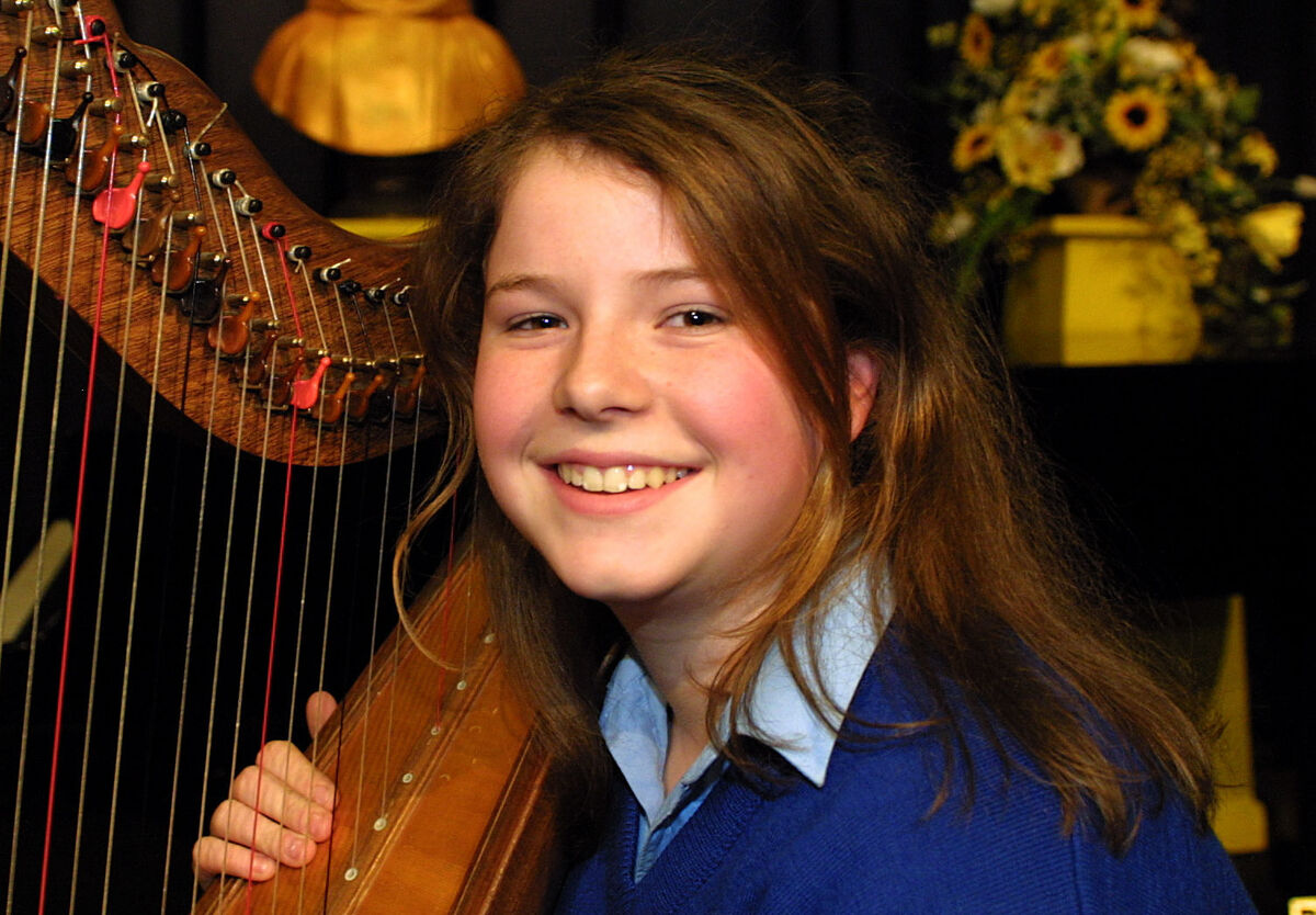 Jessie Buckley  came first, in the Irish harp under 14s, at Feis Maitiu in Cork in 2004.  Picture: Cillian Kelly