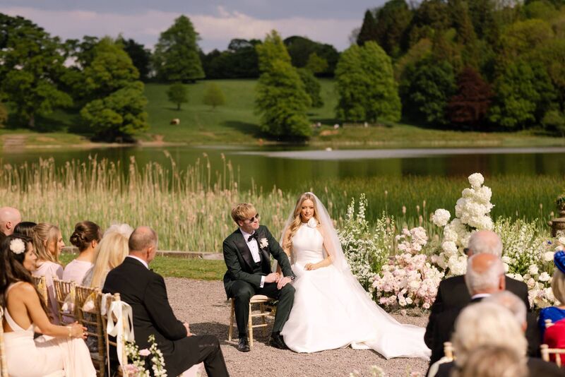 Diana Bunici and Steve Garrigan on their wedding day. Photo: Colin Ross