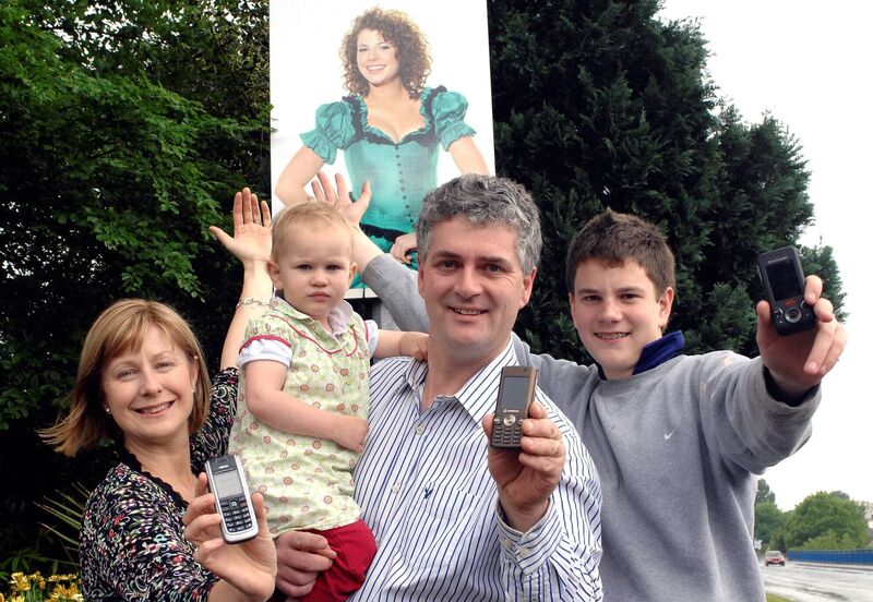 Jessie Buckley's family, dad Tim, mother Marina, brother Killian, and one of her younger sisters get set to cheer her on in 2008 as she appeared on the UK TV talent show I'd Do Anything. Picture: Don MacMonagle