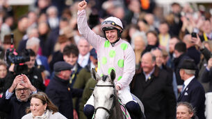 <p>QUEEN OF CHELTENHAM: Favourite Lossiemouth won the Champion Hurdle for Willie Mullins and Paul Townend. Pic: Adam Davy/PA Wire.</p>