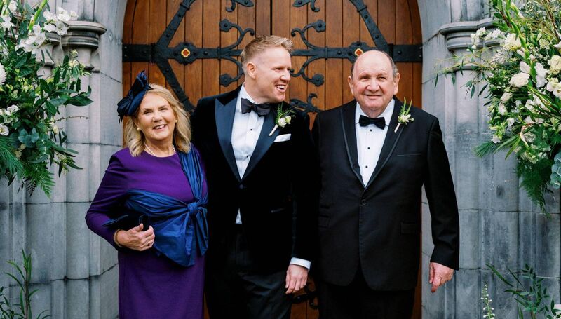 Dr Brian Cotter with his parents Liz and Jim Cotter. Picture: Studio Lordan Dr Brian Cotter with his parents Liz and Jim Cotter. Picture: Studio Lordan