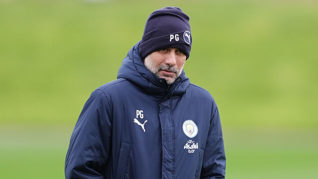 <p>Pep Guardiola’s Manchester City visit Real Madrid in the Champions League on Wednesday. Pic: Martin Rickett/PA</p>