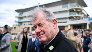 <p>Winning owner JP McManus after Johnnywho won the Trustmarque Ultima Handicap Chase on day one. Pic: David Fitzgerald/Sportsfile</p>