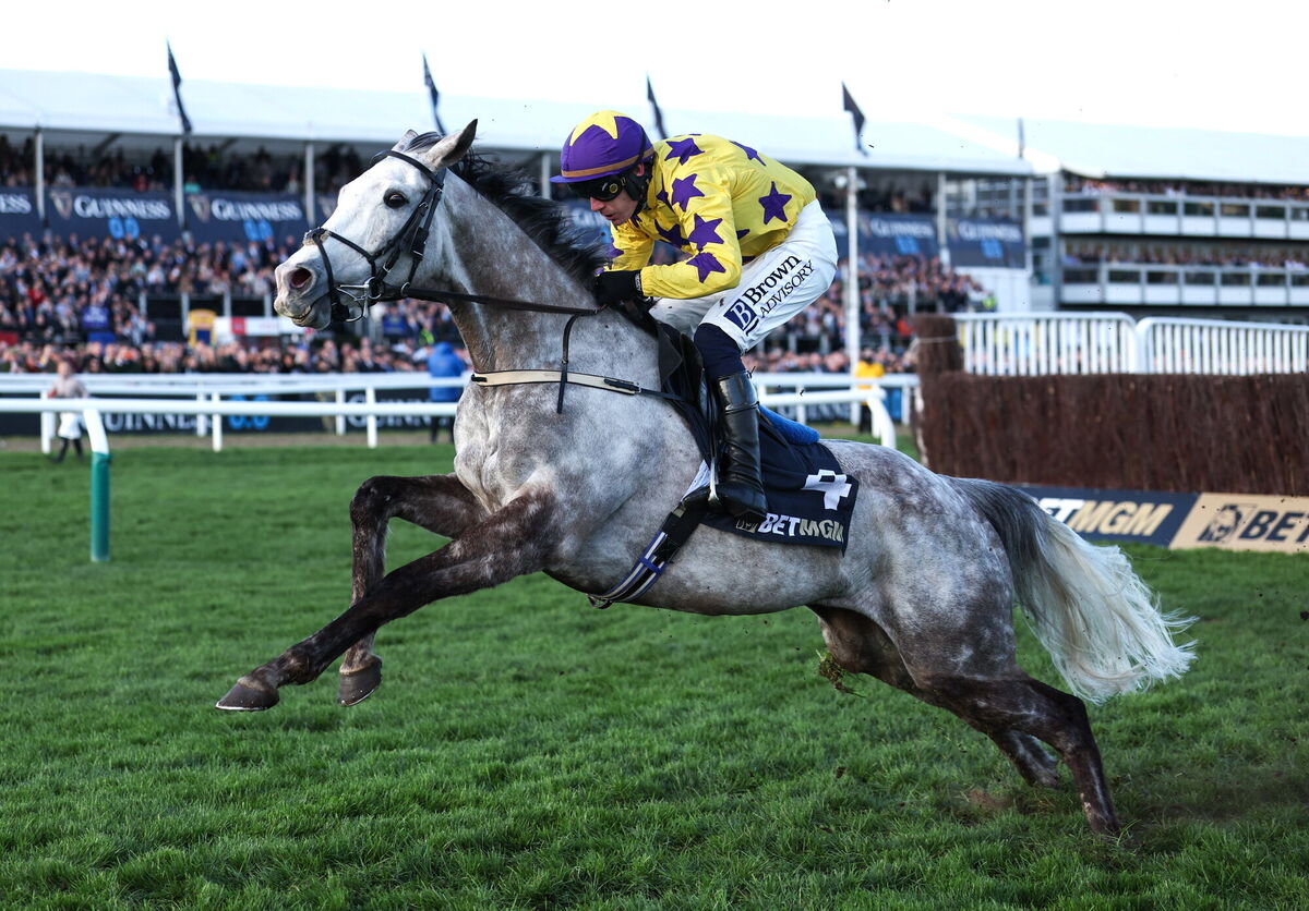 Il Etait Temps, with Paul Townend up, on the way to winning the Queen Mother Champion Chase. Pic: Harry Murphy/Sportsfile