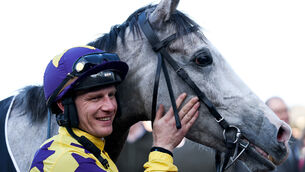 <p>Paul Townend celebrates with Il Etait Temps after winning the Queen Mother Champion Chase. Pic: ©INPHO/Tom Maher</p>