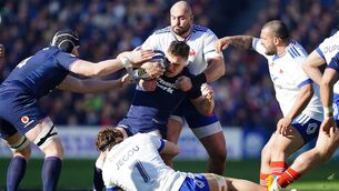 <p>BANNED: Oscar Jegou will miss France's Six Nations decider against England after being banned for four weeks by an independent disciplinary commission. Pic: Jane Barlow/PA Wire.</p>