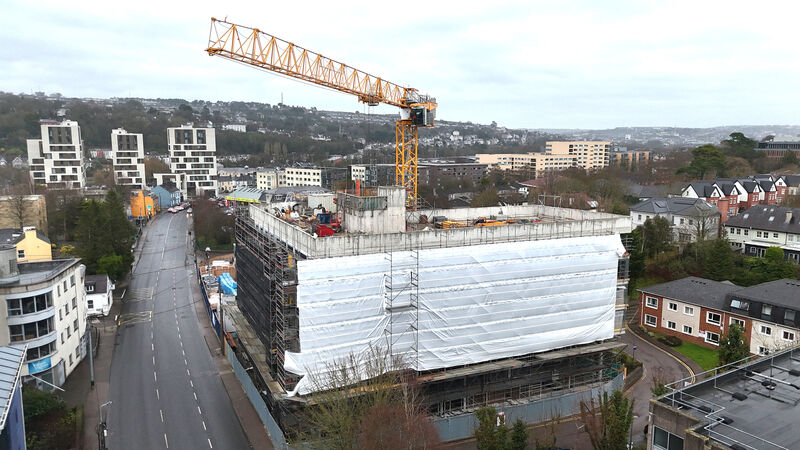 'The Haven' Student accommodation under construction at Victoria Cross Road, on the site of the former Kellehers' Tyres premises. Picture: Larry Cummins 'The Haven' Student accommodation under construction at Victoria Cross Road, on the site of the former Kellehers' Tyres premises. Picture: Larry Cummins